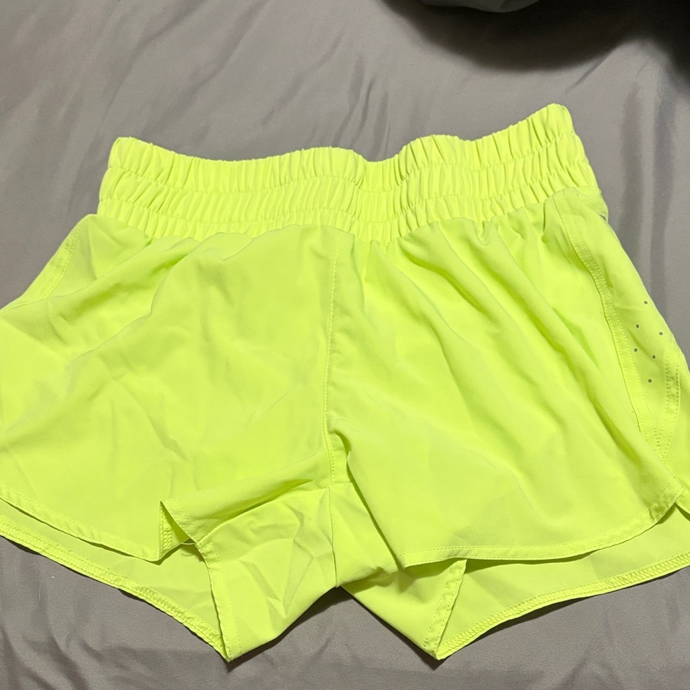 Athletic Works Neon Lime Women's Athletic Shorts